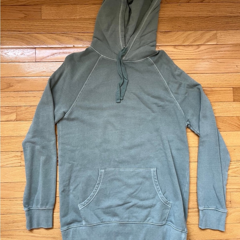 Goodfellow & Co Green Pullover Hoodie with Ribbed Cuffs